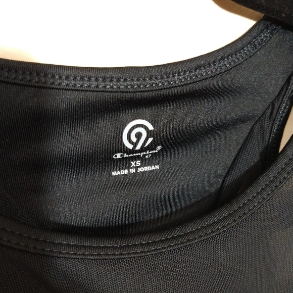 🌹Champion Athletic Exercise Black Sleeveless Top Extra Small - Picture 4 of 5